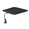 Solskjerm for hvilestol 46x41x26 cm svart sett forfra