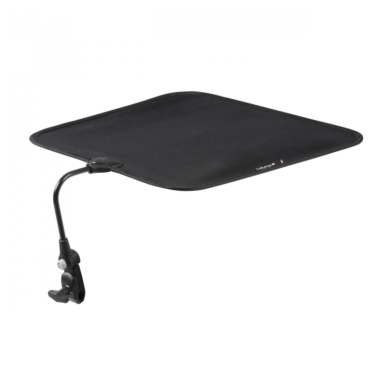Solskjerm for hvilestol 46x41x26 cm svart sett forfra