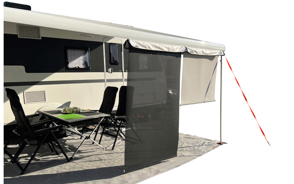 Solskjerm SunBreak markisemodul hvit, 2 m, PVC/polyester forfra