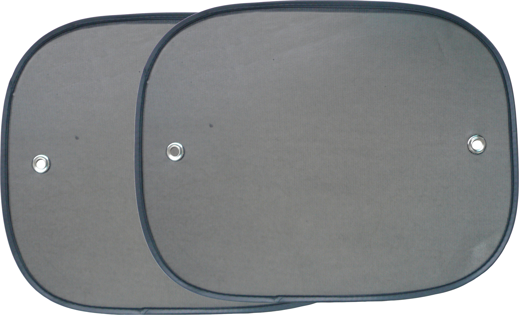 Solskjermingsett universal 44x36 cm 2 stk for sidevinduer i svart