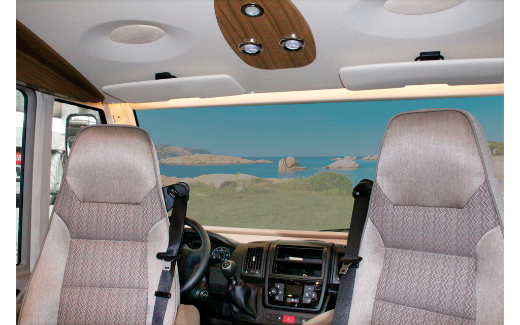 Solskjermmatte Screen for VW ID Buzz fra 2022 montert i bil