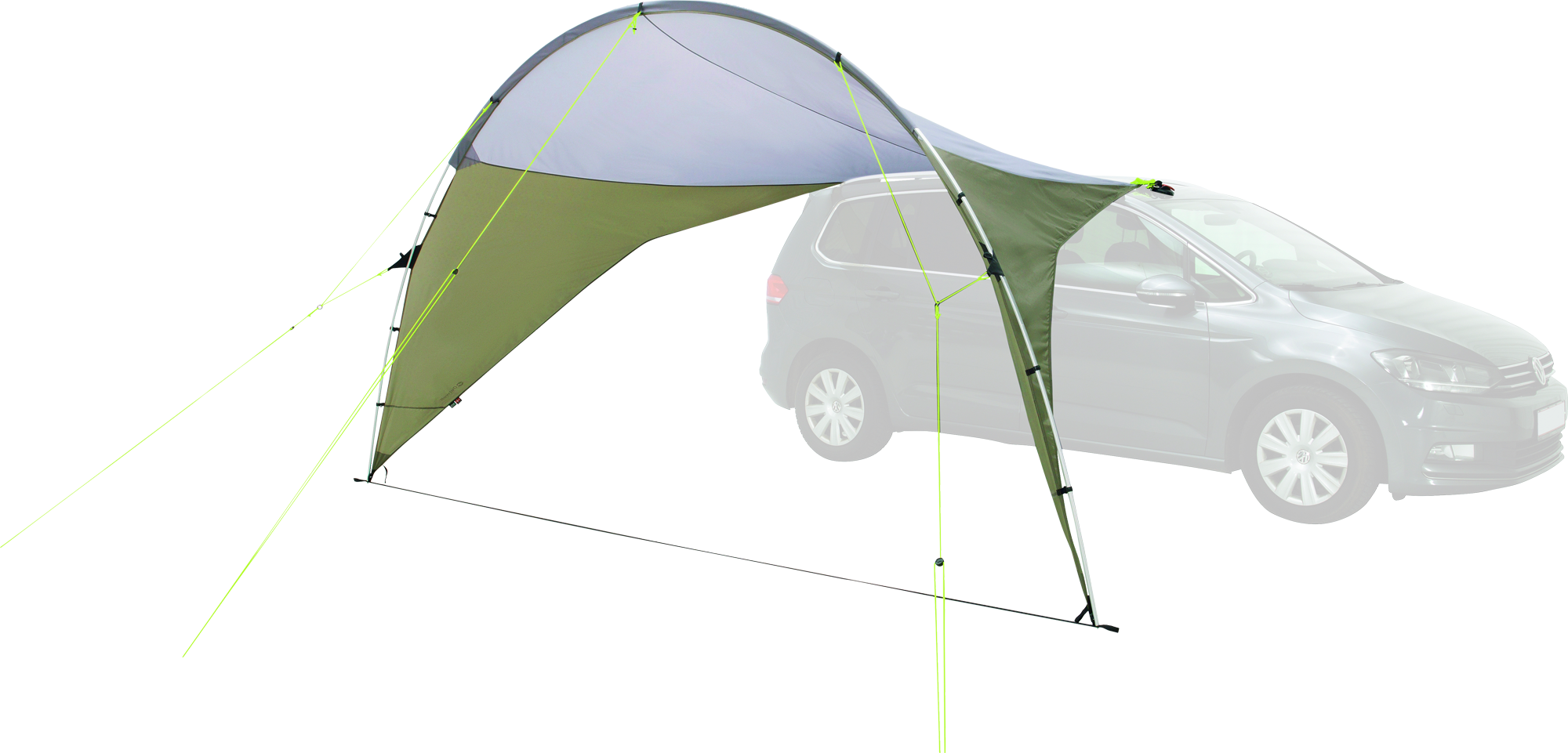 Soltak Forecrest Canopy for buss og SUV montert på bil
