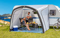Sombra Air oppblåsbart soltak 300x250 cm med sidedeler grå sett forfra