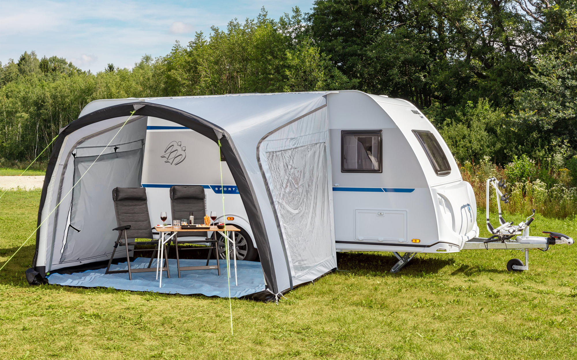 Sombra Air Pro oppblåsbart soltak 300x250 cm forfra