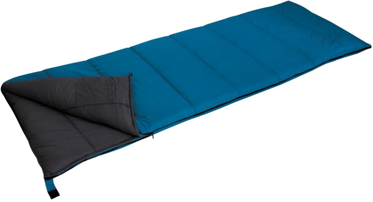Sovepose Alaska rektangulær 210x80 cm 0-10°C 1750 g blå forfra