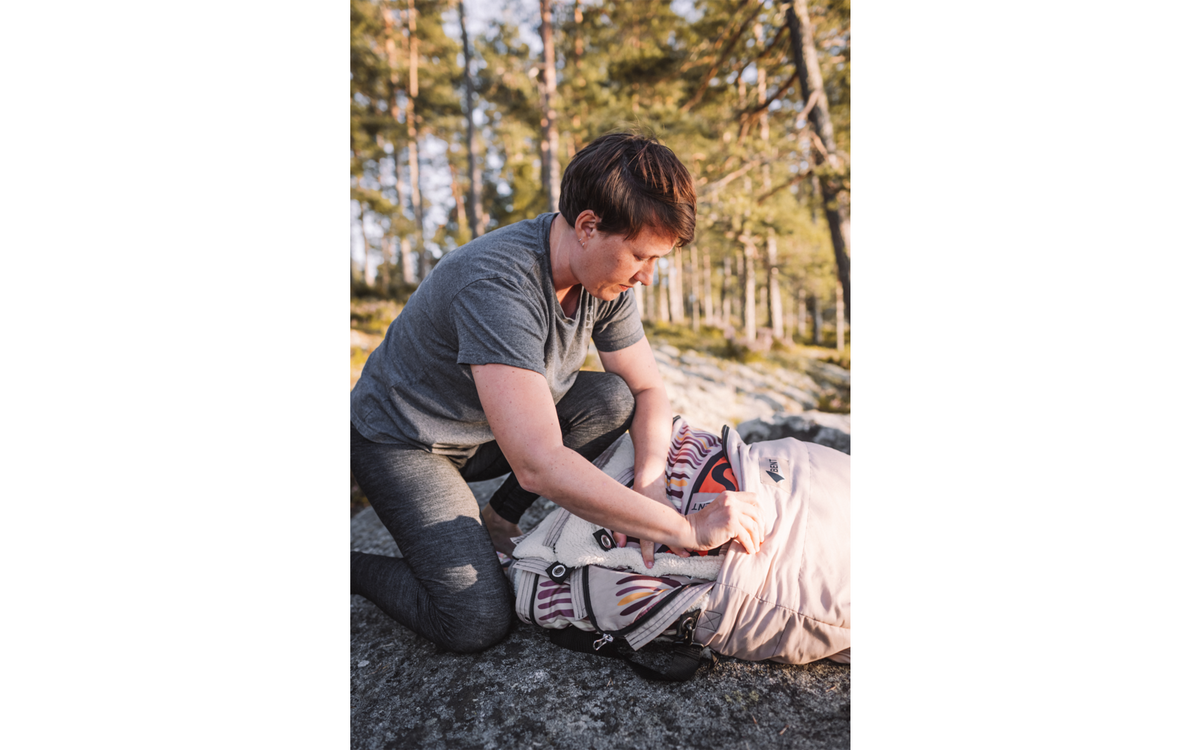Veske med skulderstropp til Sovepose Bentcho 4-i-1 teppe/poncho New Zealand 200 x 80 cm - Bent