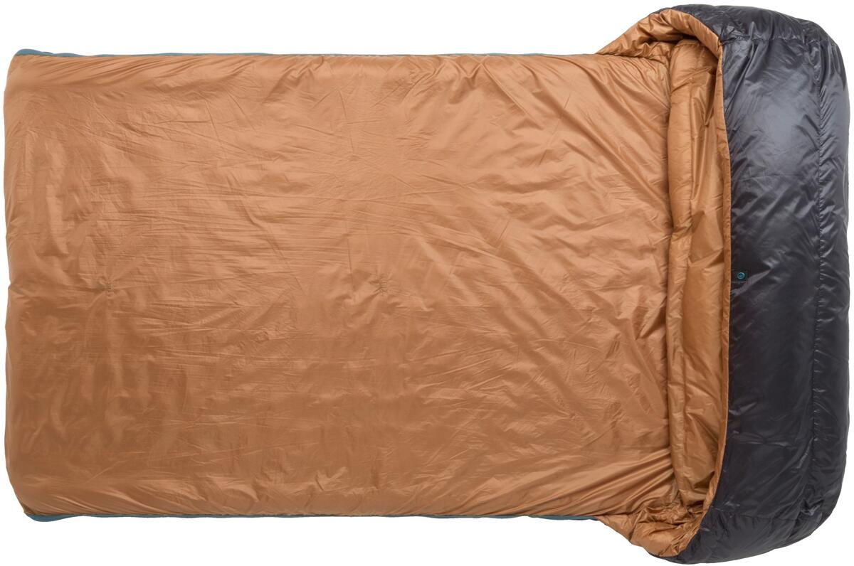 Montert Sovepose Big Agnes King Solomon 20 dobbel på campingplass