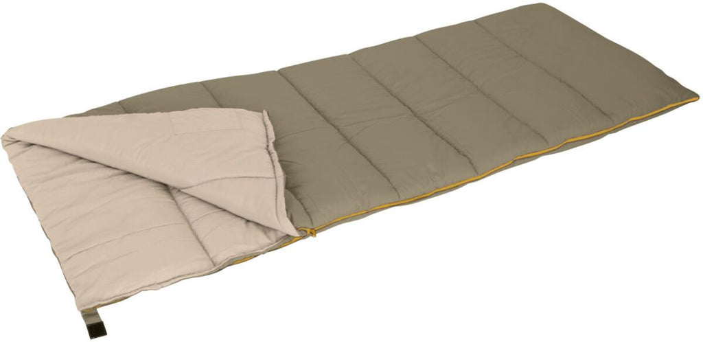 Sovepose Brooks rektangulær 210x80 cm grå/beige forfra