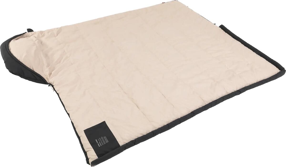 Detalj av Sovepose Caldera Supreme 220x80 cm, 3-sesonger, svart