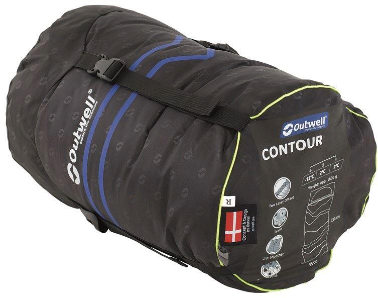 Sovepose Contour 220x85cm 2-3 sesonger dark purple i bruk på teltgulv