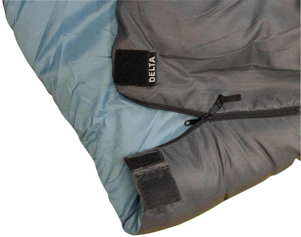 Sovepose Delta 200x80 cm, 1500 g, komfort 0-10°C grå bakside