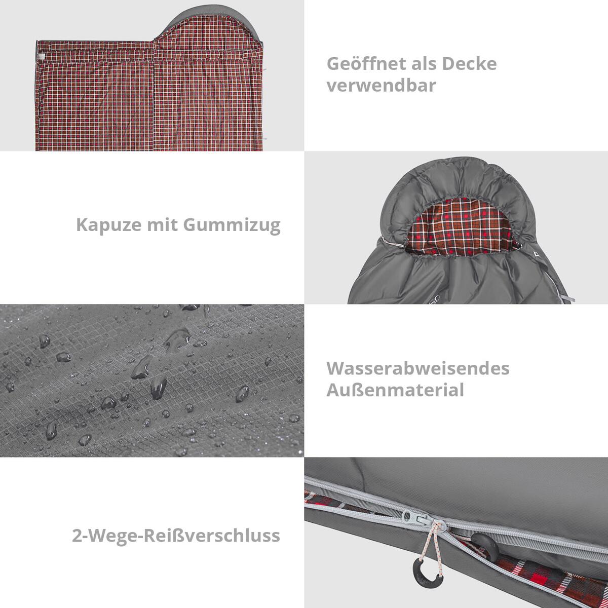 Sovepose Freespace 250 rektangulær 220x100 cm med varmekrage