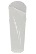 Sovepose-innlegg mumieform bomull 220x80 cm hvit - Ferrino forfra
