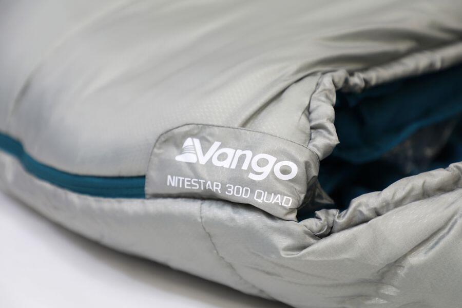 Detalj av Sovepose Nitestar Alpha 300 Quad rektangulær glidelås