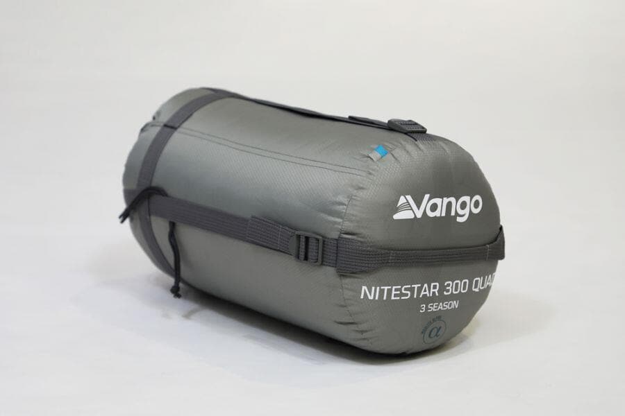 Nærbilde av Sovepose Nitestar Alpha 300 Quad rektangulær materiale
