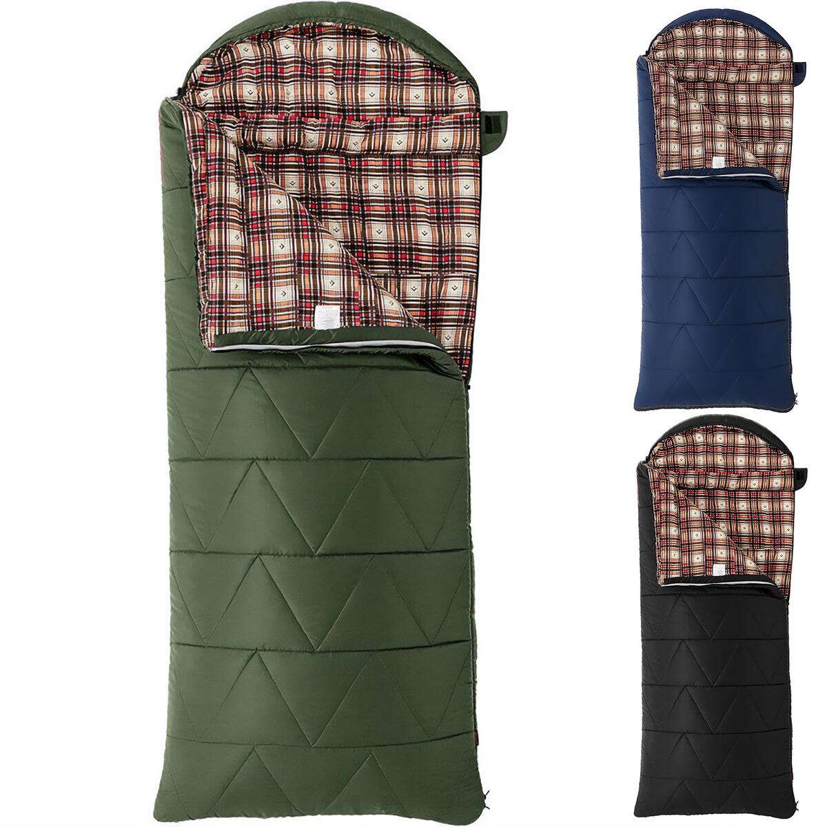 Sovepose Preston rektangulær 220x92 cm, flanellfôr forfra