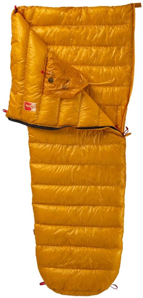 Sovepose Radical UL1 165 cm helårs dun gold bakside