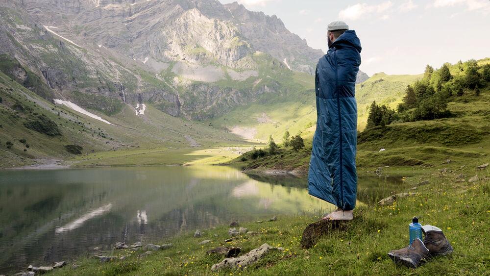 Bakside av Sovepose Wechsel Blues sommer med resirkulert polyester