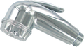 Spakdusj SHORTY krom med ring, 44 mm dusjhode for campingbruk