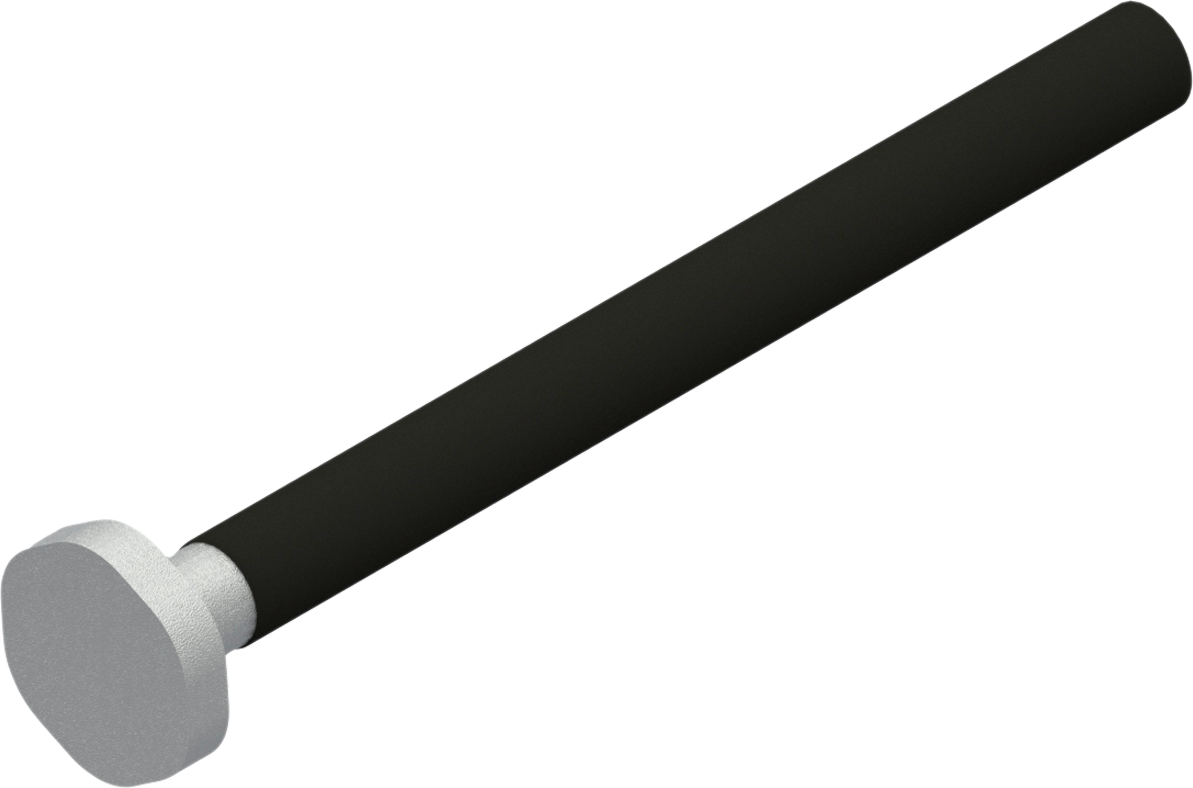 Sperrestang 16 mm for hjulklo Prosafe, stål forfra