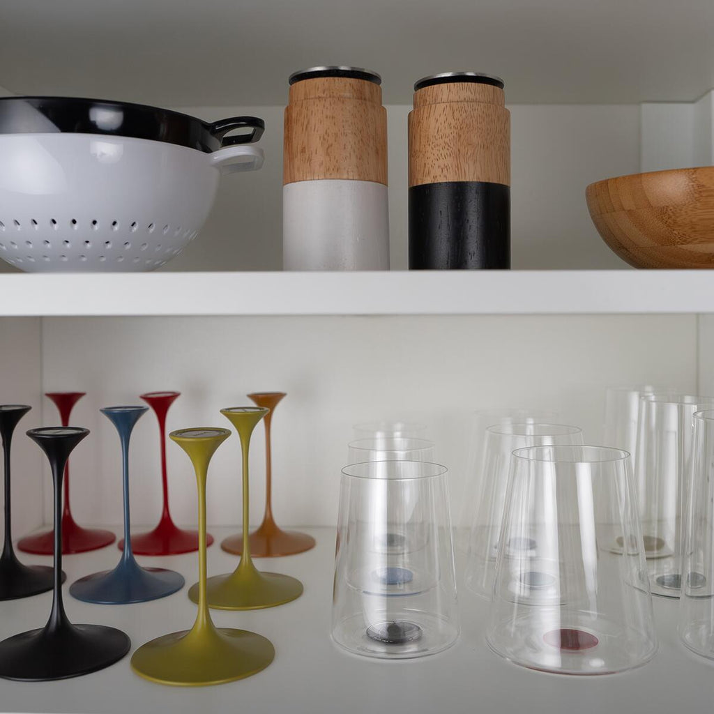 SplitGlass champagneglass 2-delers sett i bruk