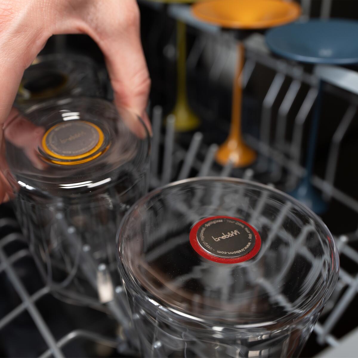 SplitGlass champagneglass 2-delers sett oppbevart kompakt