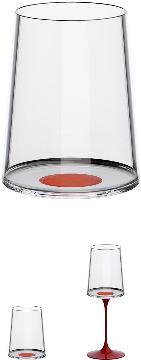 SplitGlass hvitvinsglass 2-delers sett 280 ml krystallglass detalj av magnetisk stilk