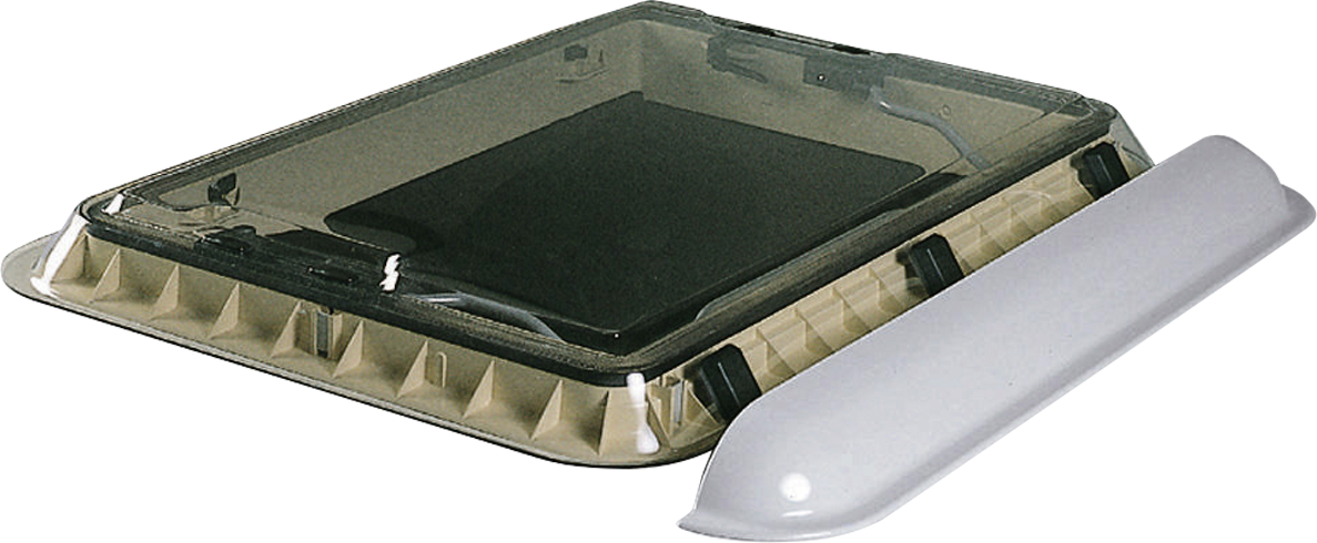 Spoiler for Heki takluke 800 mm hvit - Dometic forfra
