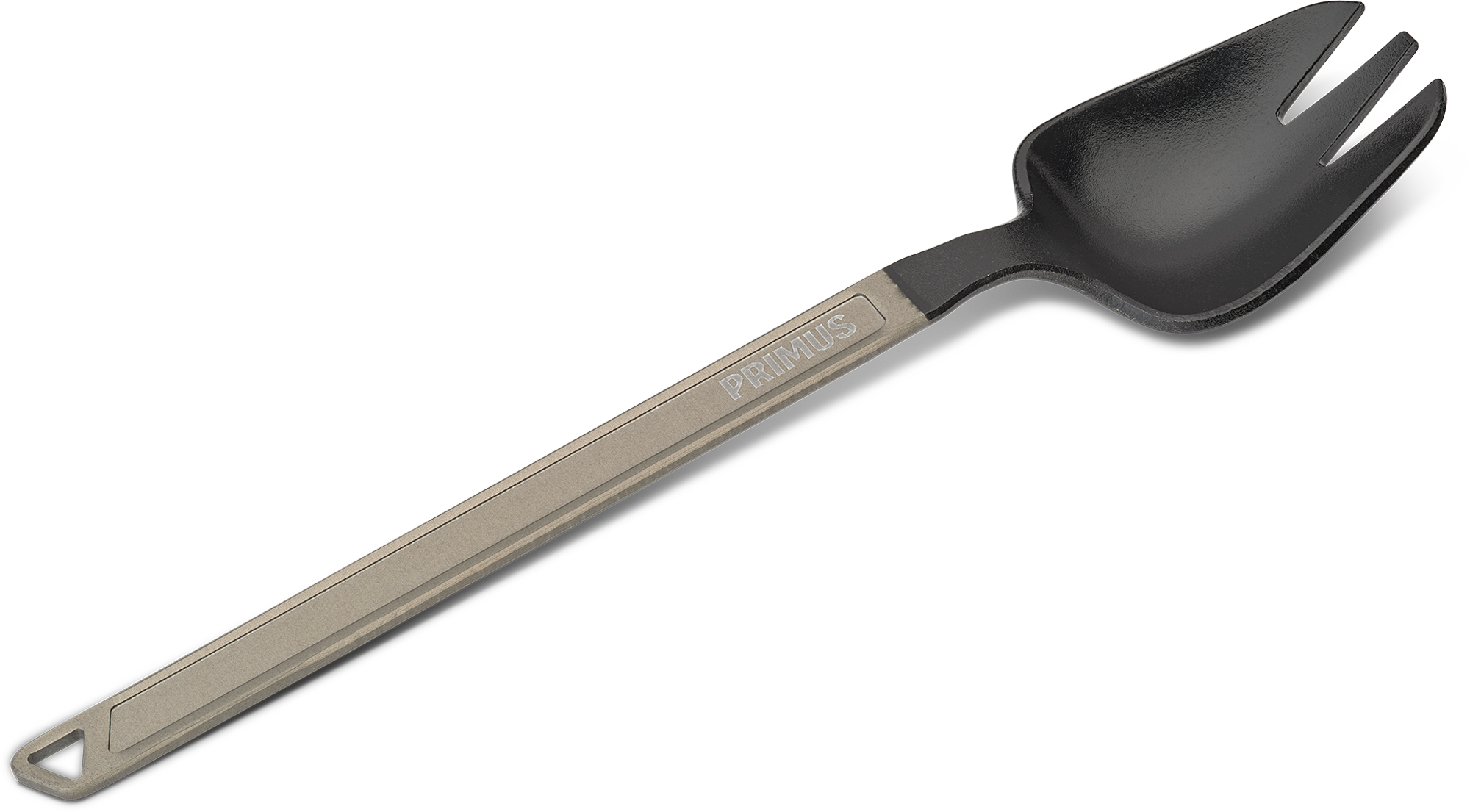 Spork Trek kombinert skje og gaffel i aluminium - Primus forfra