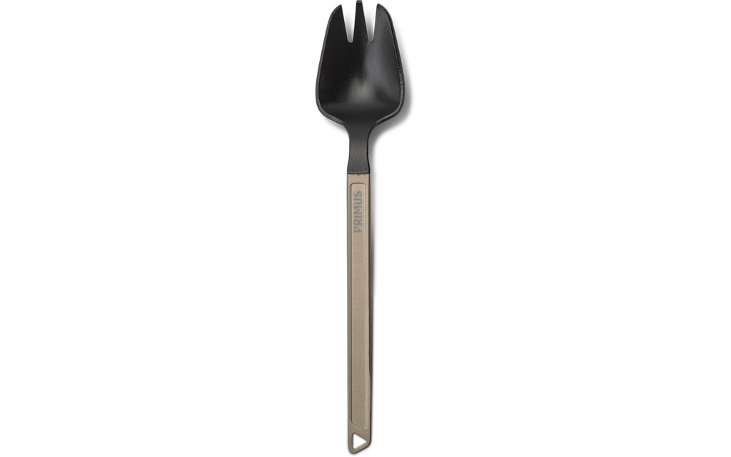 Nærbilde av Spork Trek kombinert skje og gaffel i aluminium - Primus