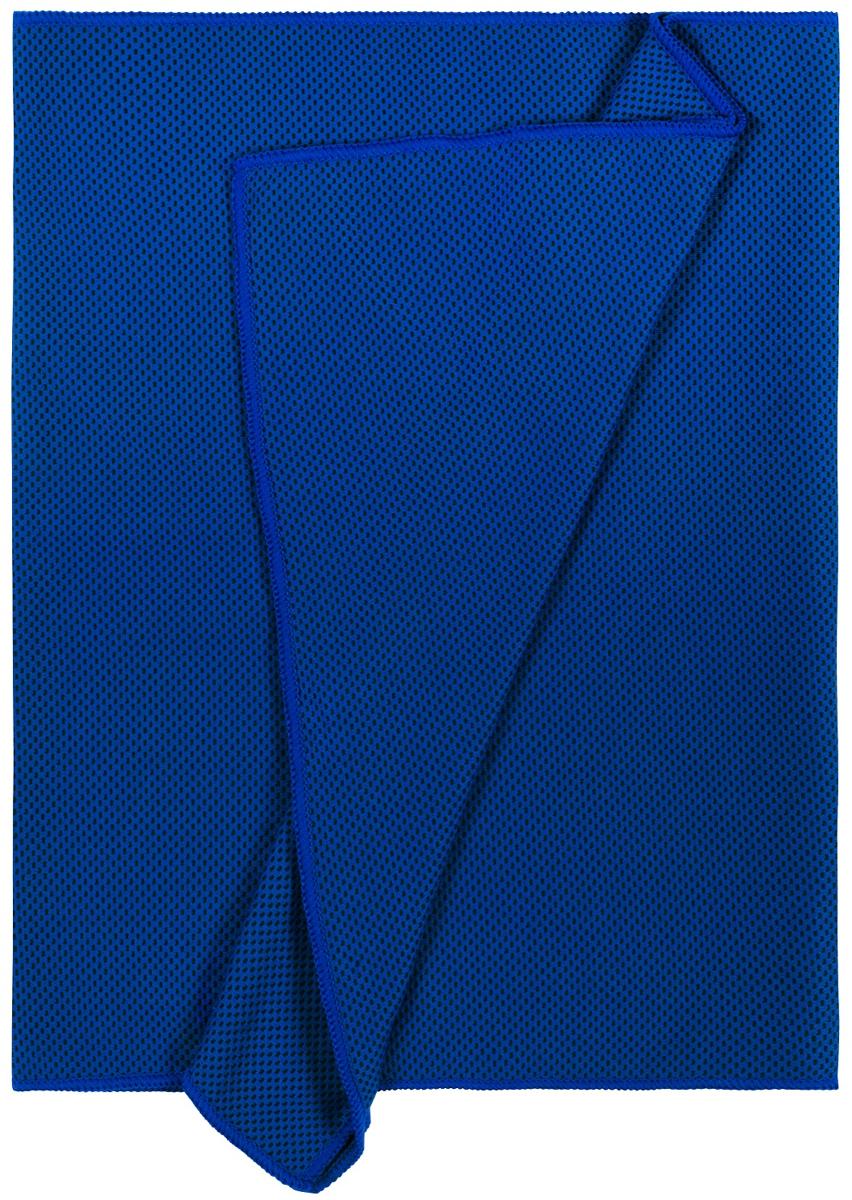 Sportshåndkle 30x100 cm blått mikrofiber - BasicNature forfra