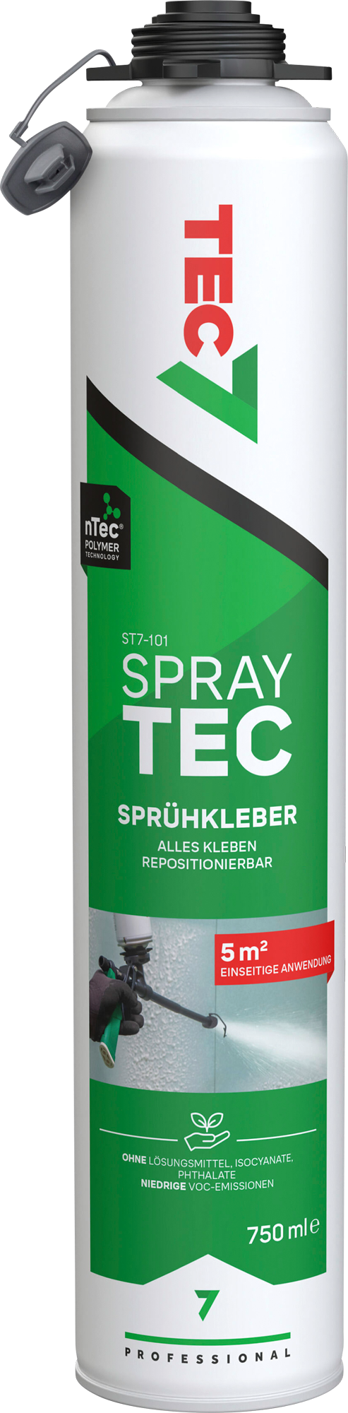 Spraylim ST7-101 SprayTec MS-polymer 750 ml hvit for bobil forfra
