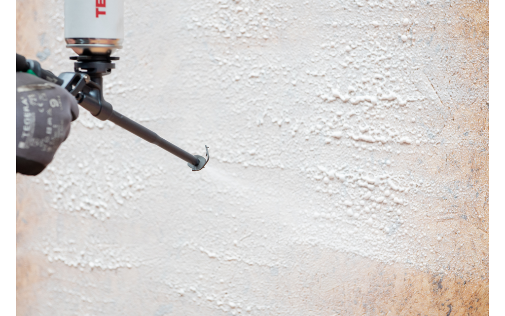 Detalj av Spraylim ST7-101 SprayTec MS-polymer 750 ml hvit flaske