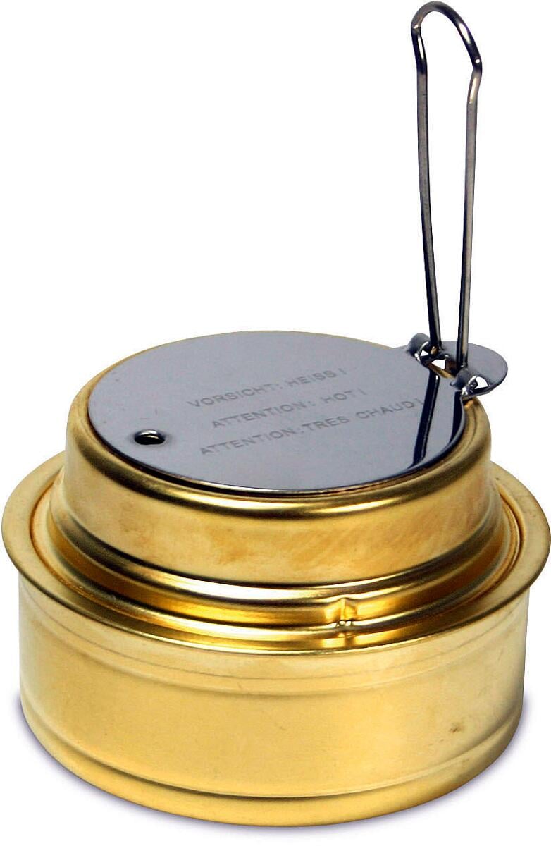 Spritbrenner i messing med flammeregulator, 92 g - Esbit forfra