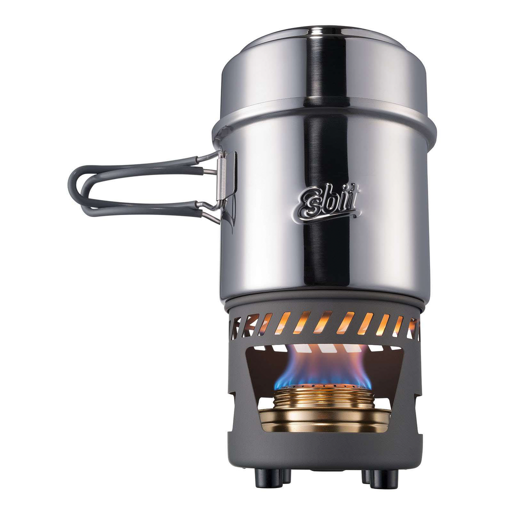 Spritkoker-sett 470/985 ml i 18/8 rustfritt stål - Esbit forfra