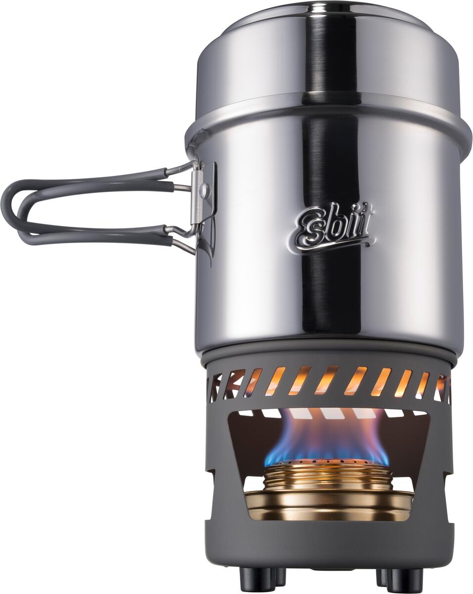 Spritkoker-sett CS985ST i rustfritt stål forfra