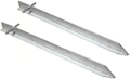 Stål T-plugg 30 cm 2-pakning for hard grunn - High Peak forfra