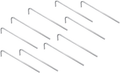 Stål teltplugger 10-pack 18 cm for hard grunn High Peak forfra