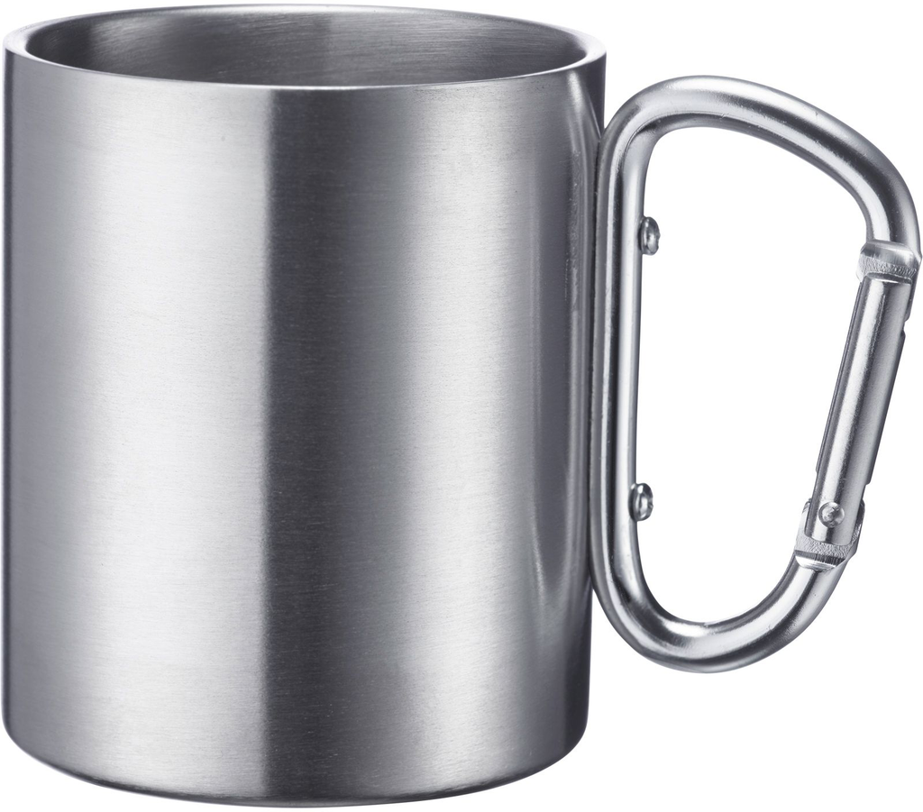 Stålkopp med karabinkrok dobbeltvegget 300 ml - Westmark forfra