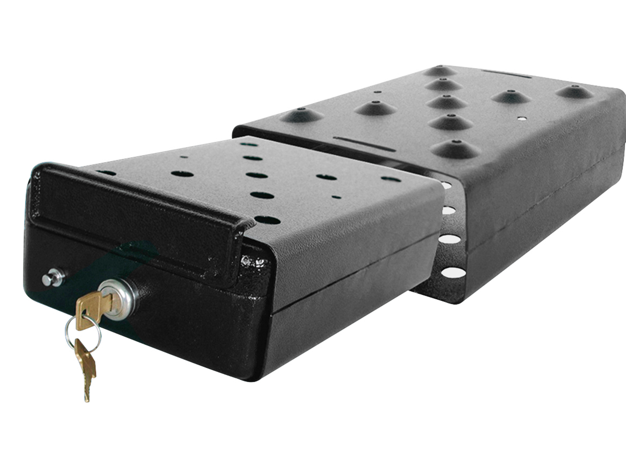 Stålsafe universell 22,5x16,5x8,5 cm med sikkerhetsboks Eufab for trygg oppbevaring