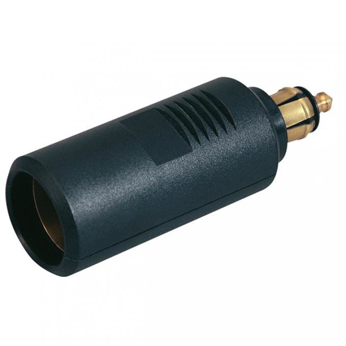 Standardkontakt-adapter 16A sigarettenner til DIN-kontakt fra ProCar, forfra
