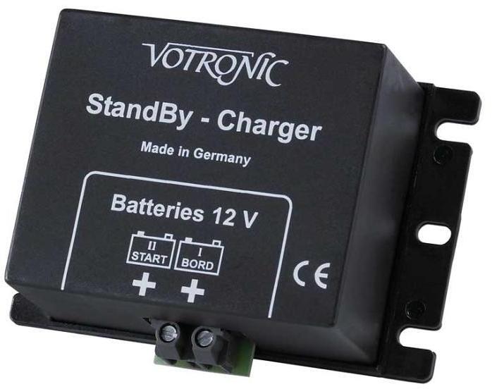 Standby-lader 12V/24V for start- og tilleggsbatteri - Votronic bakside