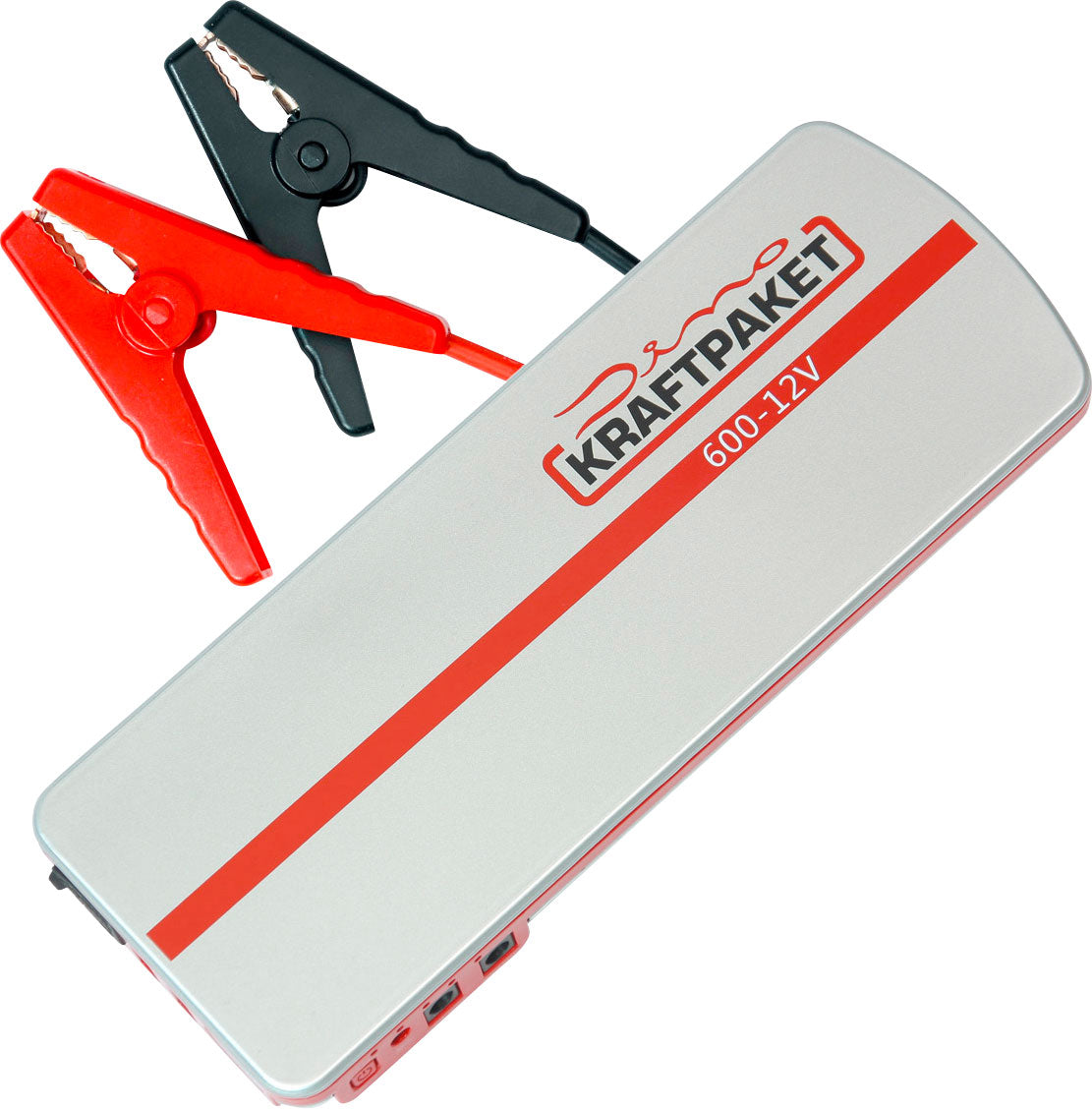 Starthjelpsenhet 12V 600A med powerbank 18000 mAh Dino Kraftpaket forfra