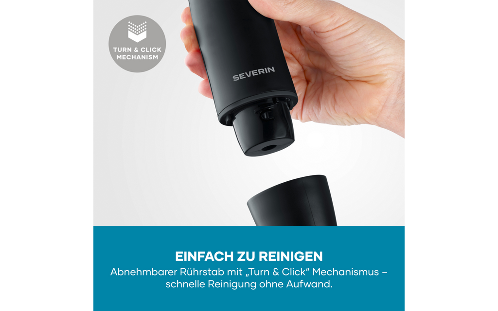 Stavmikser med ergonomisk grep 14 400 o/min - Severin detalj av grep