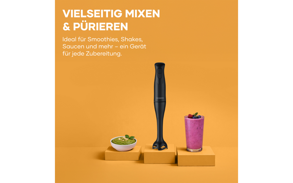 Stavmikser med ergonomisk grep 14 400 o/min - Severin komplett sett