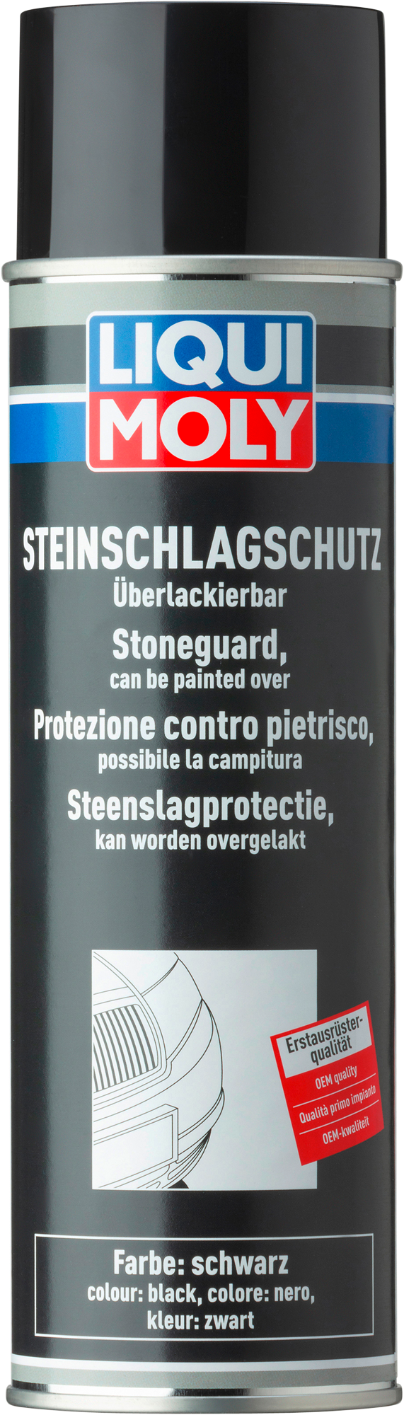 Steinsprutbeskyttelse spray 500 ml svart - Liqui Moly på sprayflaske