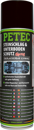 Steinsprutbeskyttelse og understellsvern spray svart 500 ml - Petec for påføring