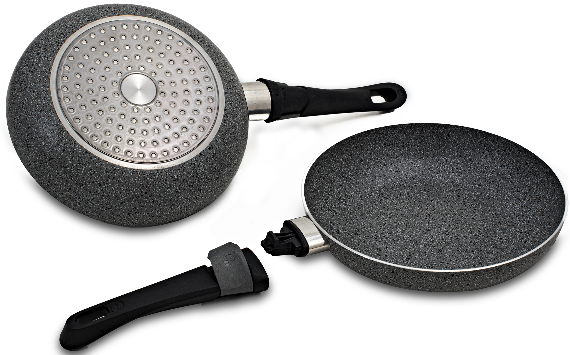 Stekepanne Artepetra Ø 24 cm Lock-On grep induksjon - Beaver Brand forfra
