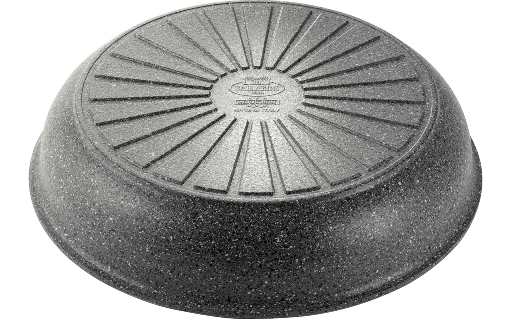 Stekepannesett aluminium 3-delt med avtakbart håndtak keramisk - Ballarini logo