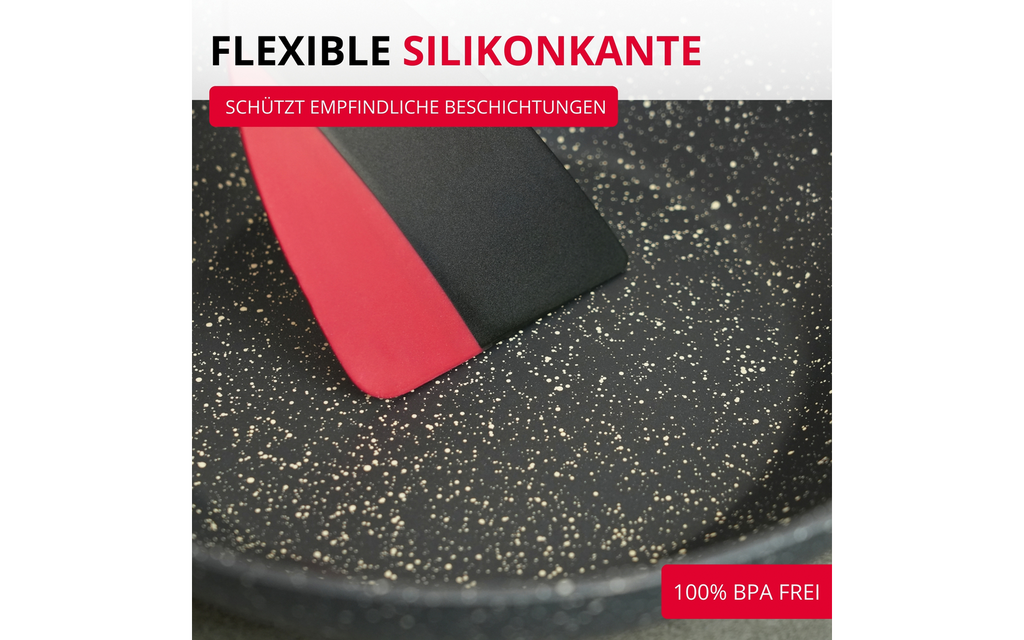 Nærbilde av håndtak på Stekespade Flexi silikon 24 cm Westmark